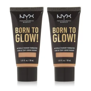 Pack of 2 NYX Born to Glow! Naturally Radiant Foundation, Natural BTGRF07