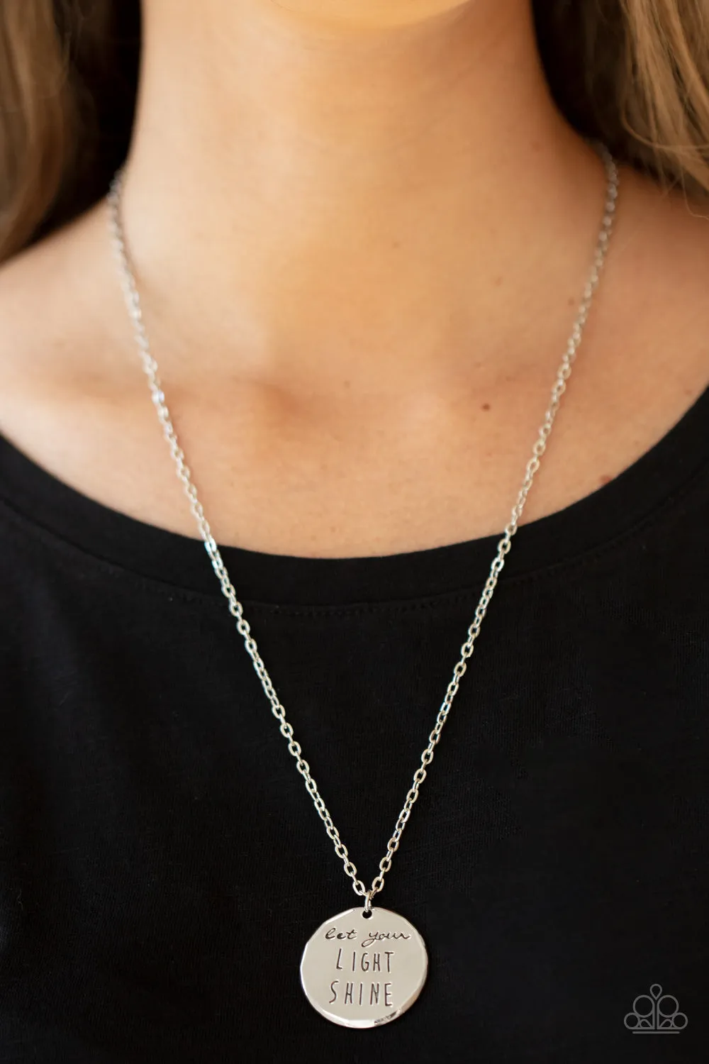 Paparazzi - Light It Up - Silver  Necklace