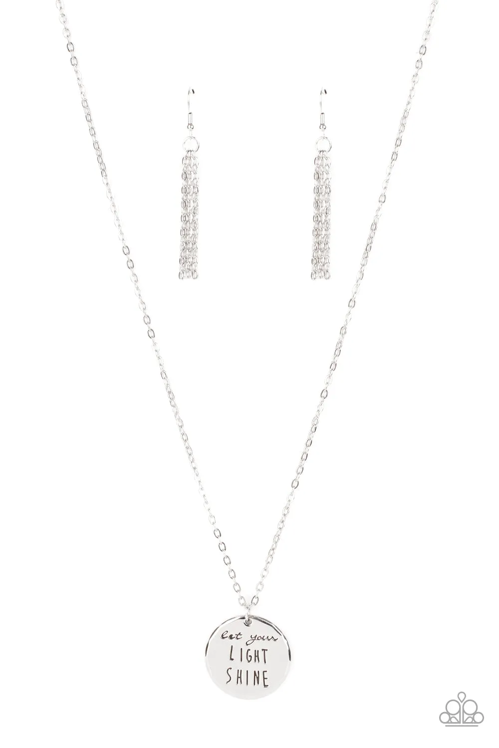 Paparazzi - Light It Up - Silver  Necklace