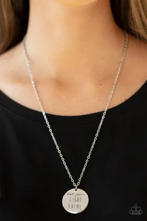 Paparazzi - Light It Up - Silver  Necklace
