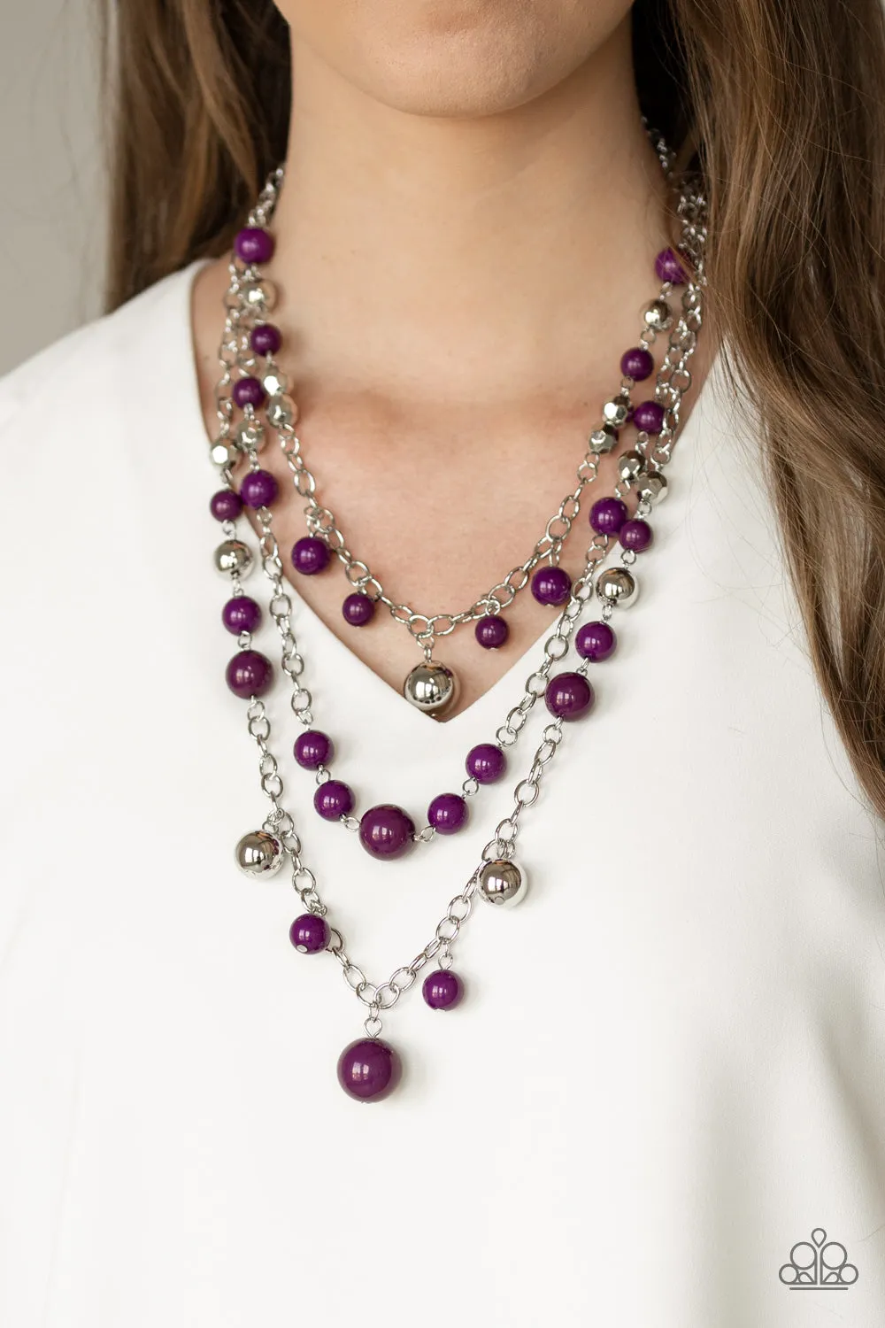 Paparazzi The Partygoer Purple Necklace
