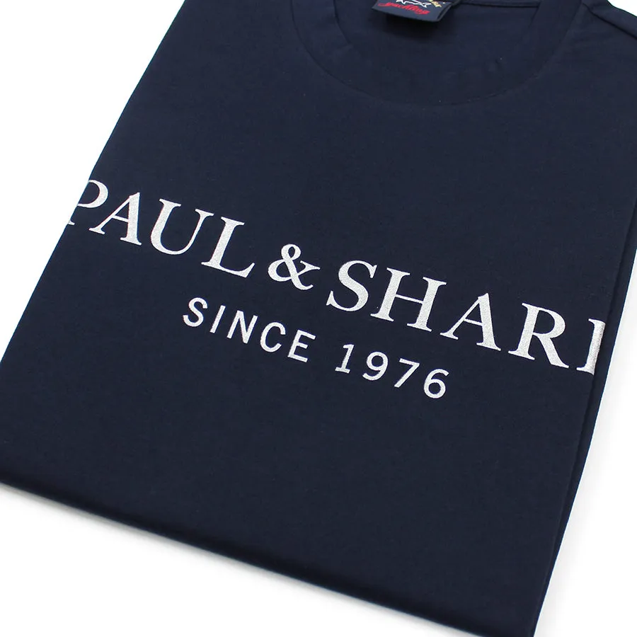 Paul & Shark - Reflective Logo T-Shirt in Navy