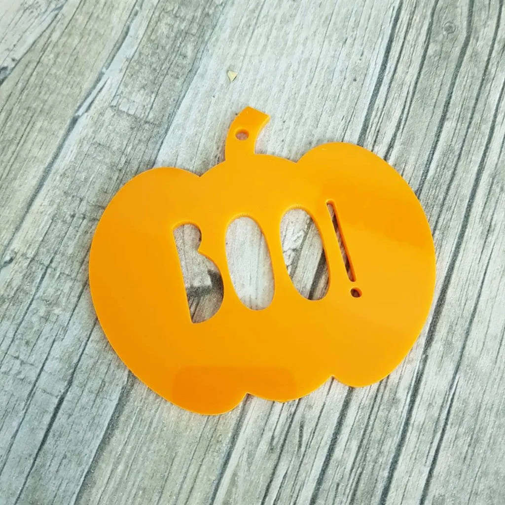 Personalised Acrylic Pumpkin Bauble/Tag
