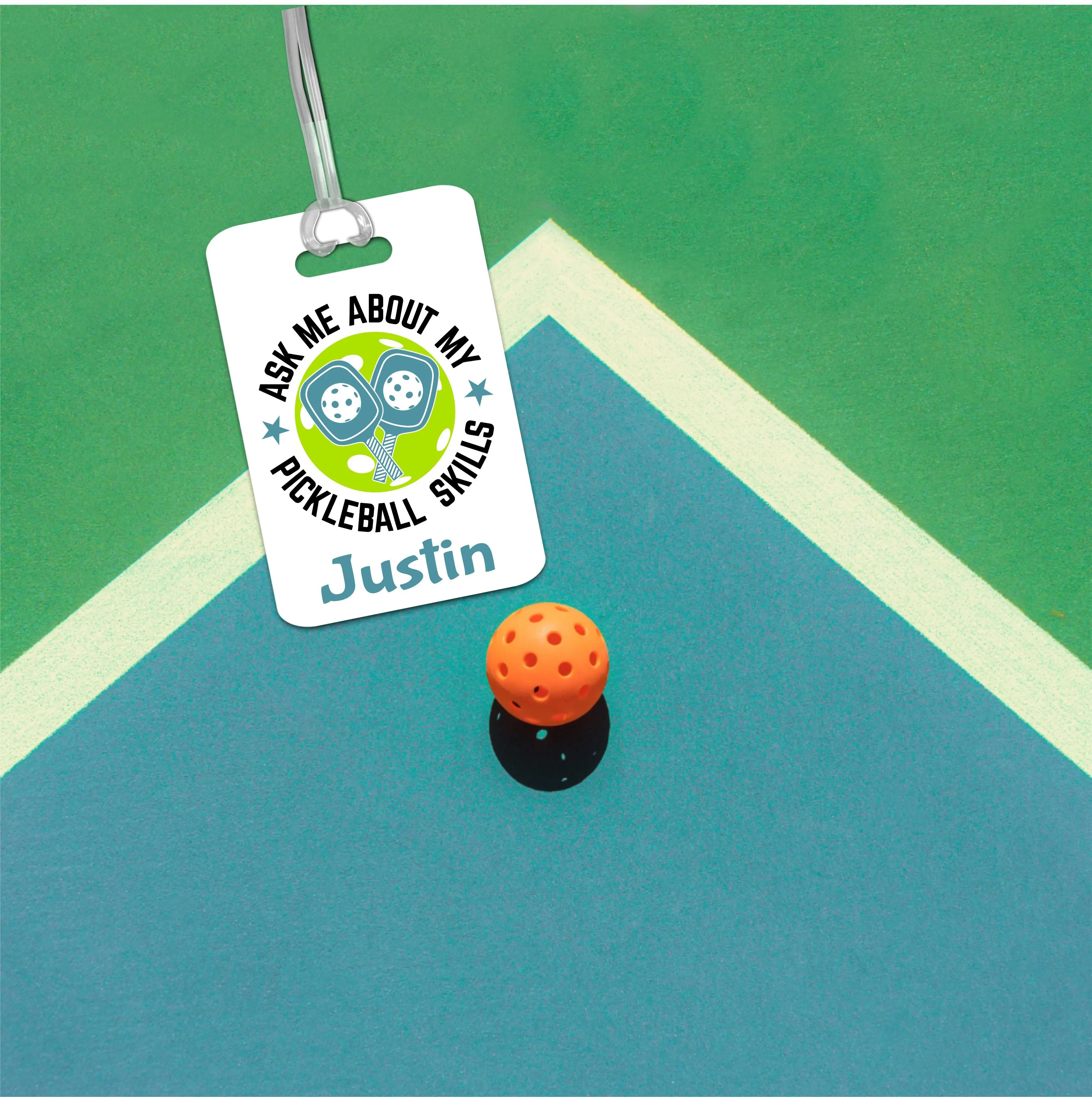 Personalized Pickleball Bag Tag - Gift for Men and Women Players