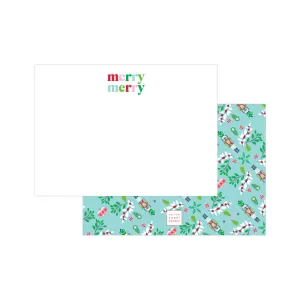 Petite Holiday Notecard Set, non-personalized | merry merry