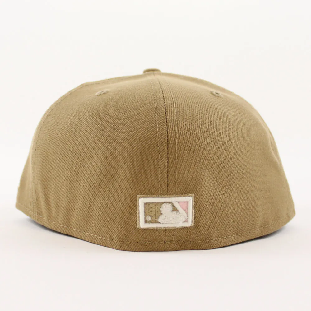 Philadelphia Phillies 1971-2003 VETERANS STADIUM 59Fifty New Era Fitted Hats (GITD Khaki Pink Under Brim)