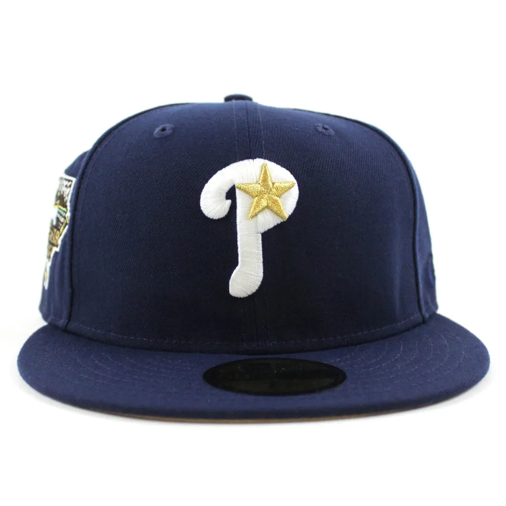 Philadelphia Phillies 2006 All-Star Game 59Fifty New Era Fitted Hats (GITD OceanSide Blue Khaki Under Brim)