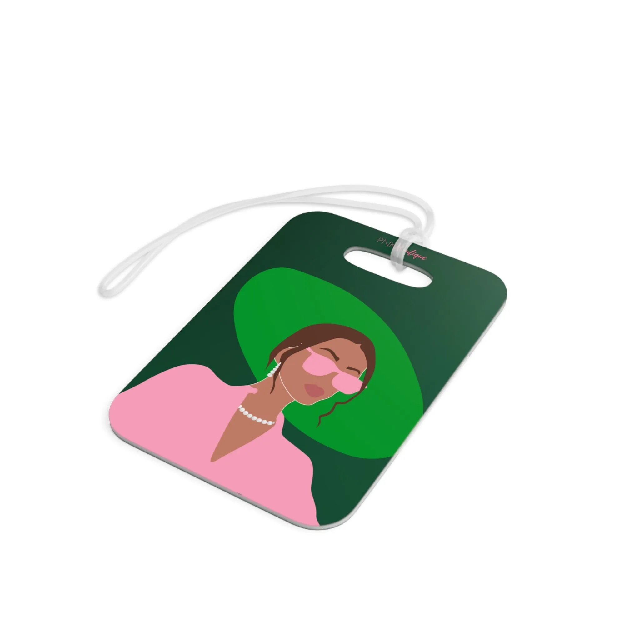 Pink and Green Affair Luggage Tag