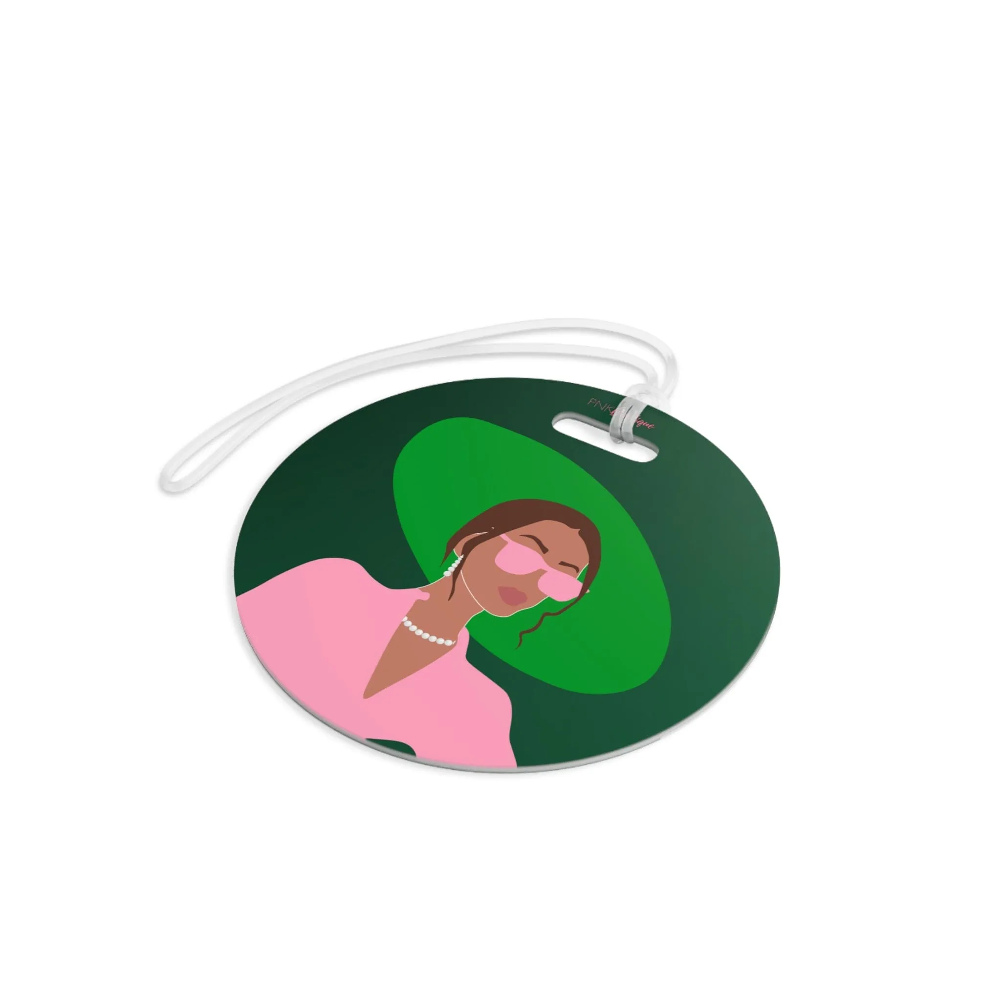 Pink and Green Affair Luggage Tag