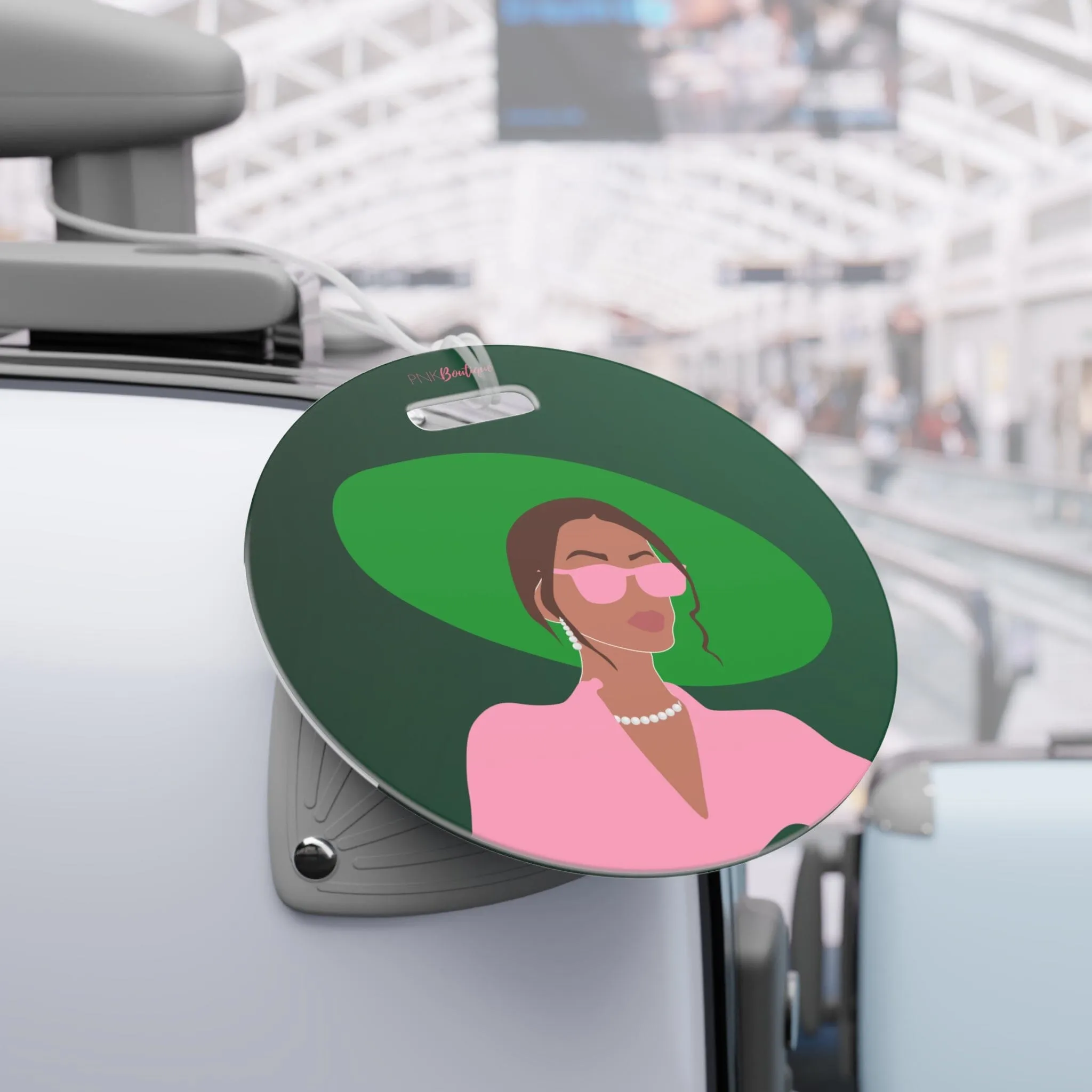 Pink and Green Affair Luggage Tag