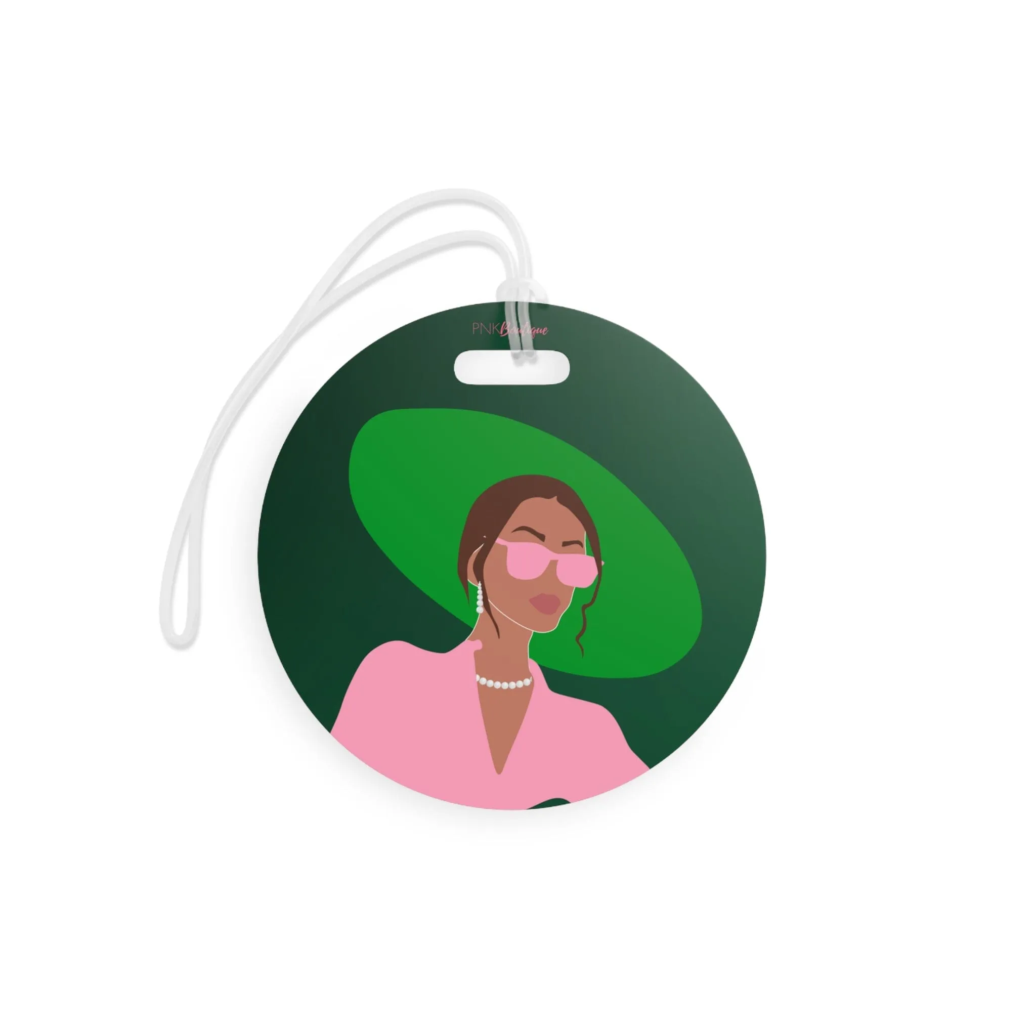 Pink and Green Affair Luggage Tag