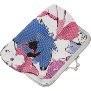 Pink Blue Art Deco Kisslock Wallet