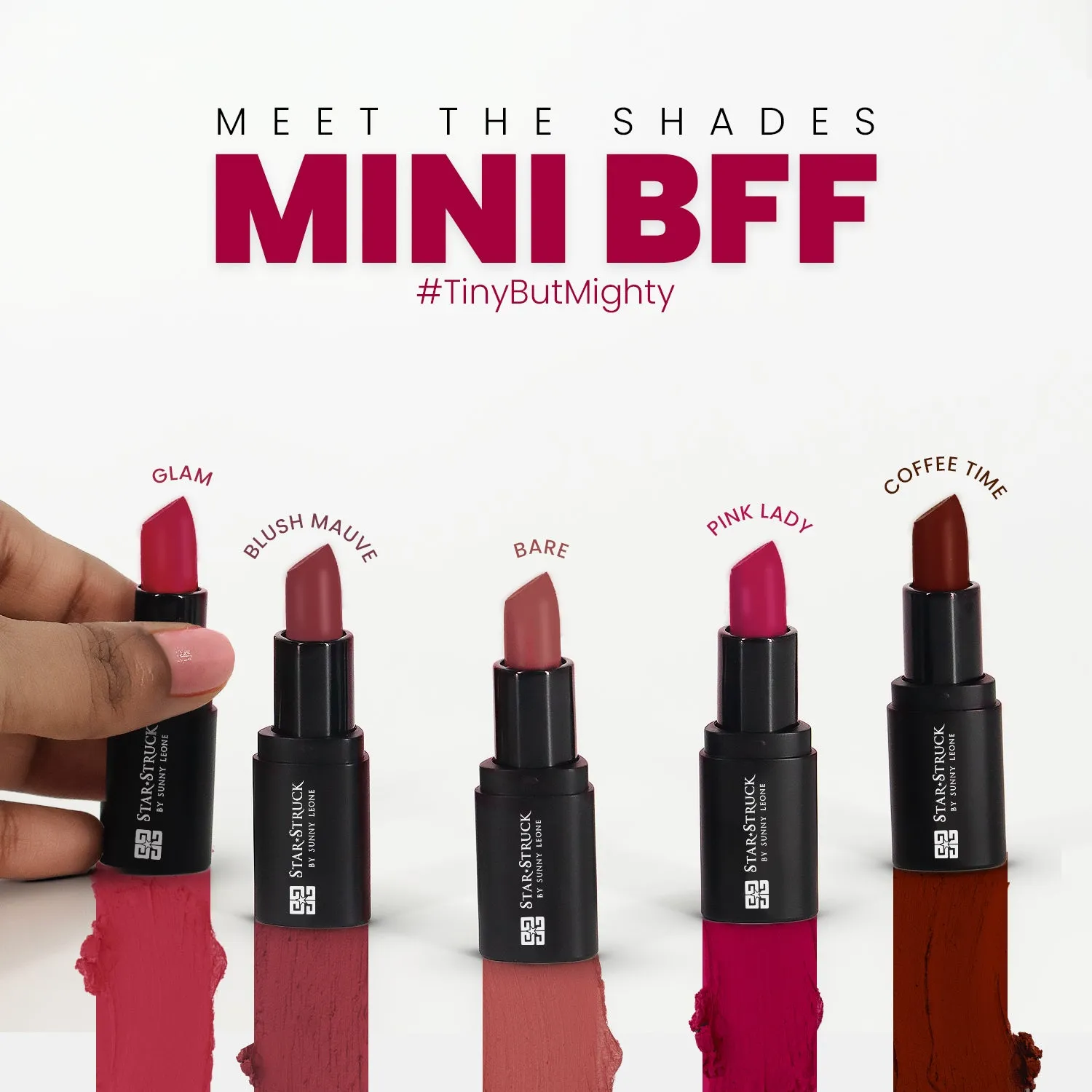 Pink Lady - Mini BFF Lipstick, Pink | 1.6gms