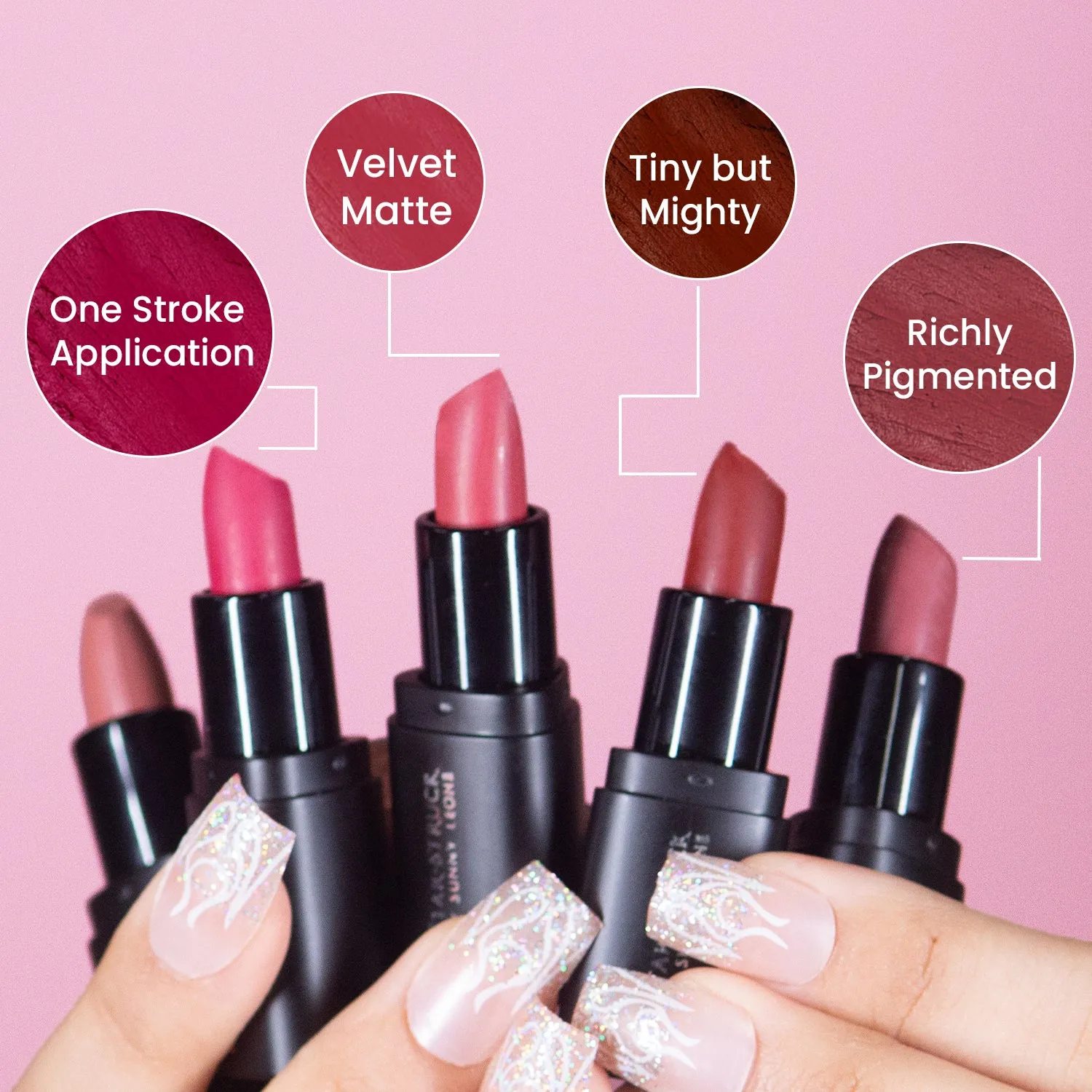 Pink Lady - Mini BFF Lipstick, Pink | 1.6gms