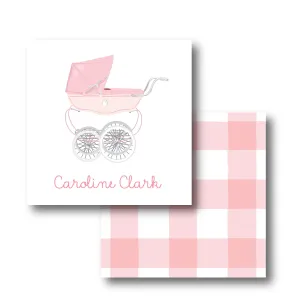 Pink Pram Bag Tag