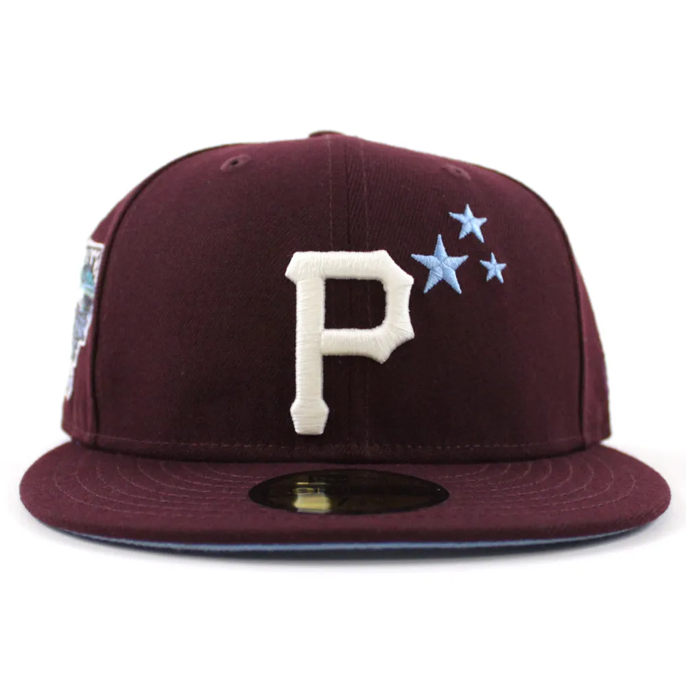 Pittsburgh Pirates 2006 All-Star Game 59Fifty New Era Fitted Hat (GITD Maroon Sky Blue Under Brim)