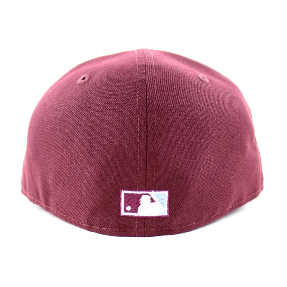 Pittsburgh Pirates 2006 All-Star Game 59Fifty New Era Fitted Hat (GITD Maroon Sky Blue Under Brim)