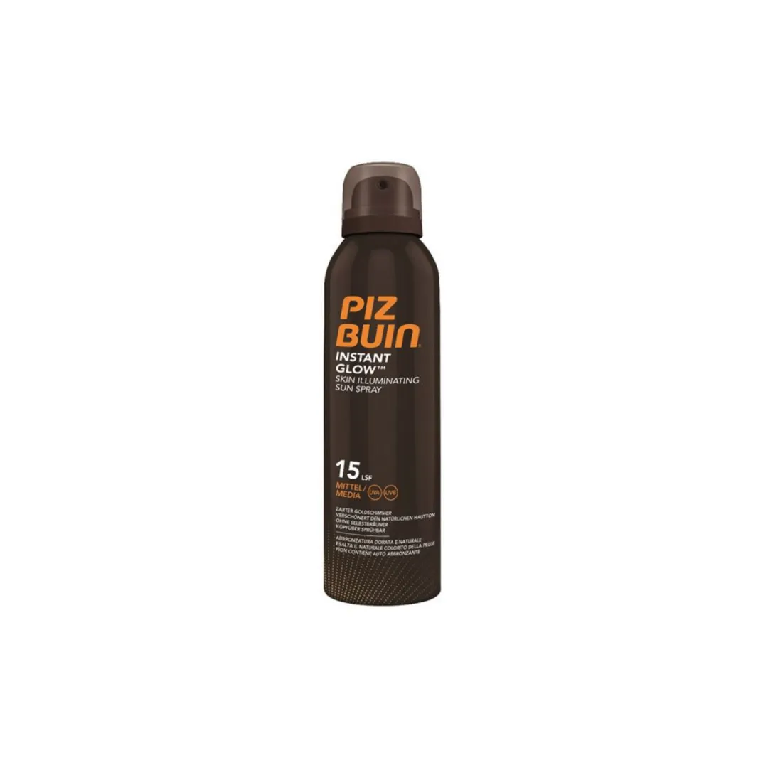 Piz Buin Instant Glow Skin Illuminating Sun Spray SPF15 150ml