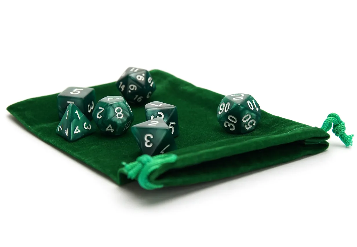 Plain Dice Bag - Green