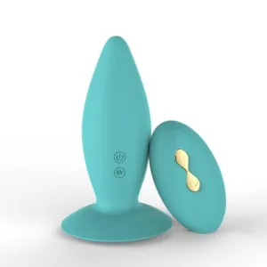 Plug Anal Vibrant butt Simple 10 vitesses Bleu