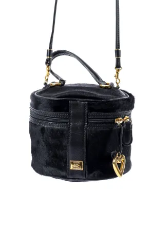 Pony Hair Mini Bucket Bag