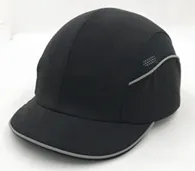 PPESAFETY  BASEBALL BUMP CAP, VISOR MID-PEAK W/ SIDE MESH AND REFLECTIVE PIPING, NAVY BLUE