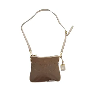 Prada Logo Jacquard Canvas Shoulder Bag