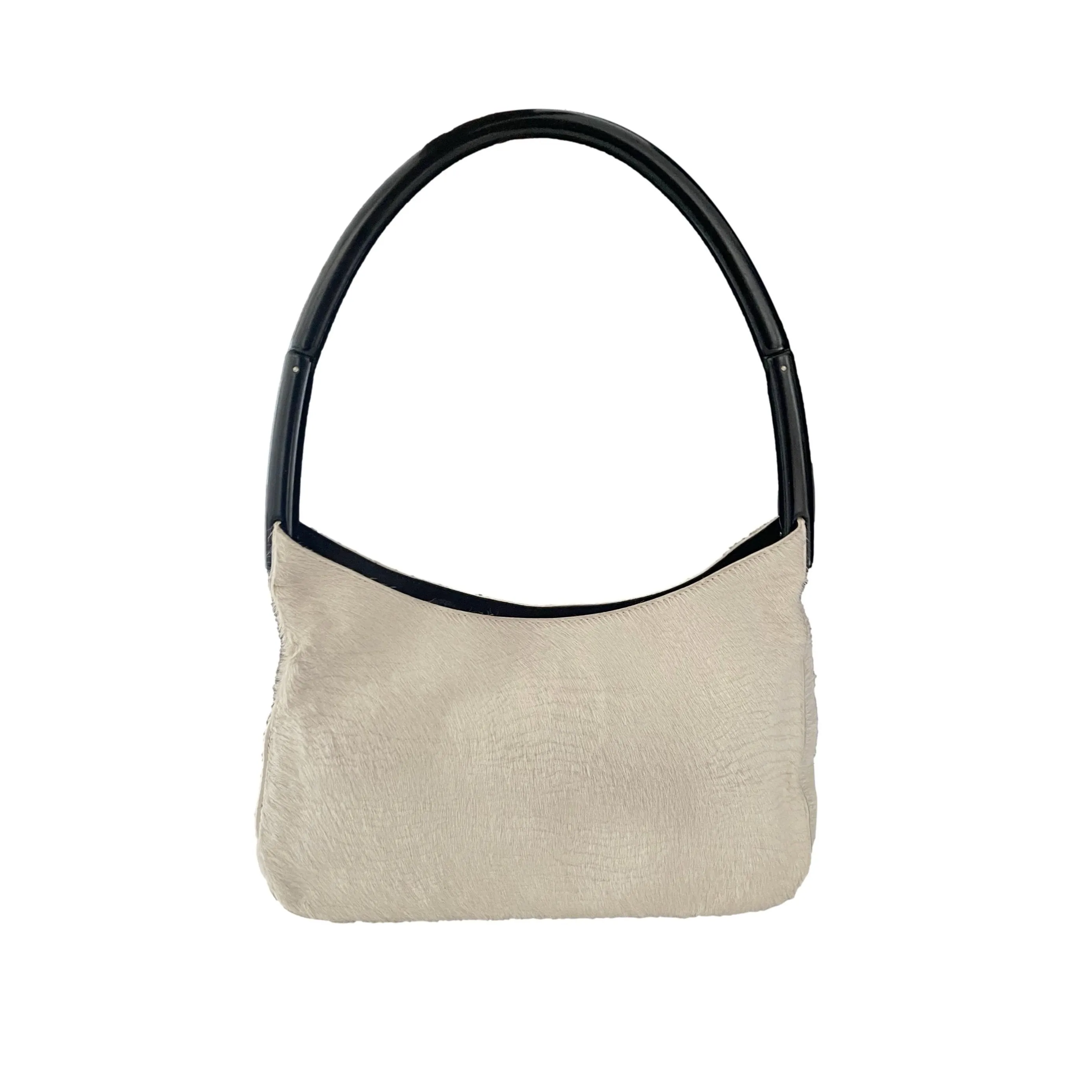 Prada White Logo Shoulder Bag