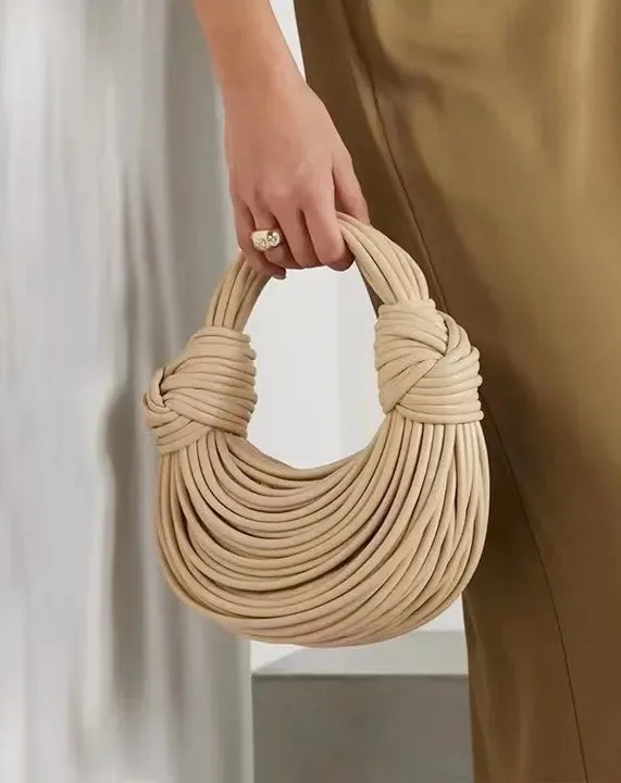 PRE-ORDER Morocco Luxury Handwoven Rope Knotted Evening Versatile Shoulder & Clutch Purse