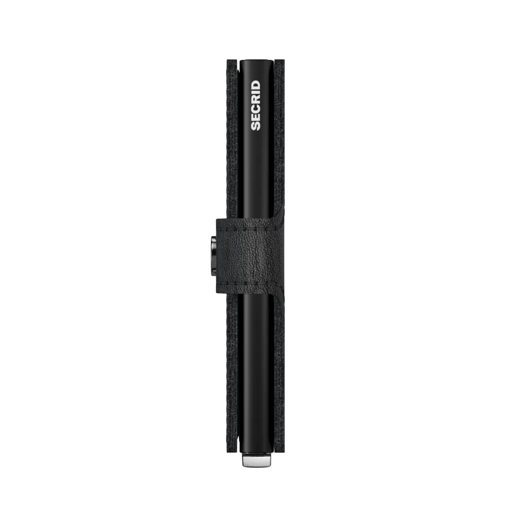 Premium Miniwallet Emboss Lines Black