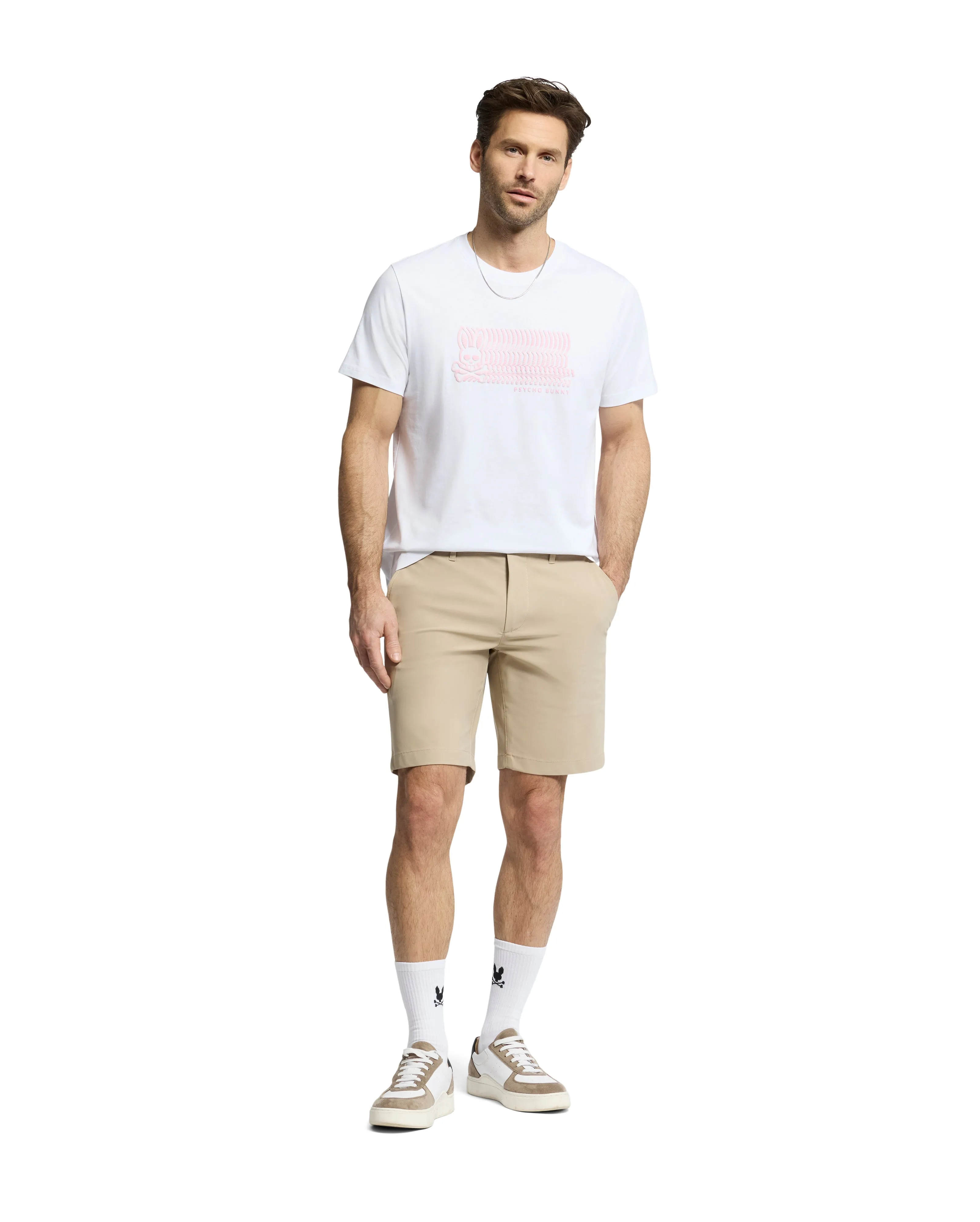 Psycho Bunny Men's Arvo Sport Tee - White