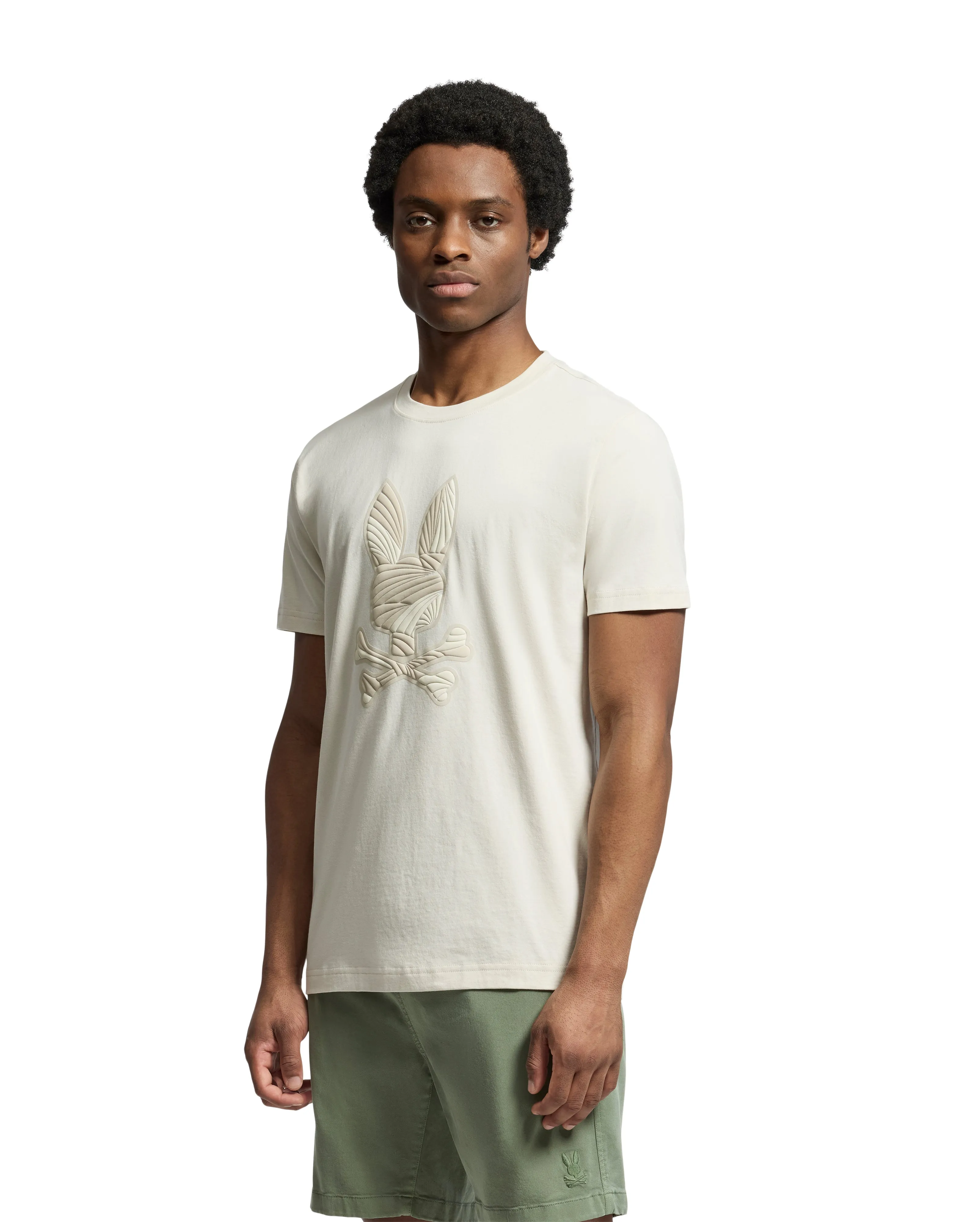 Psycho Bunny Men's Baxter Graphic Tee - Natural Linen