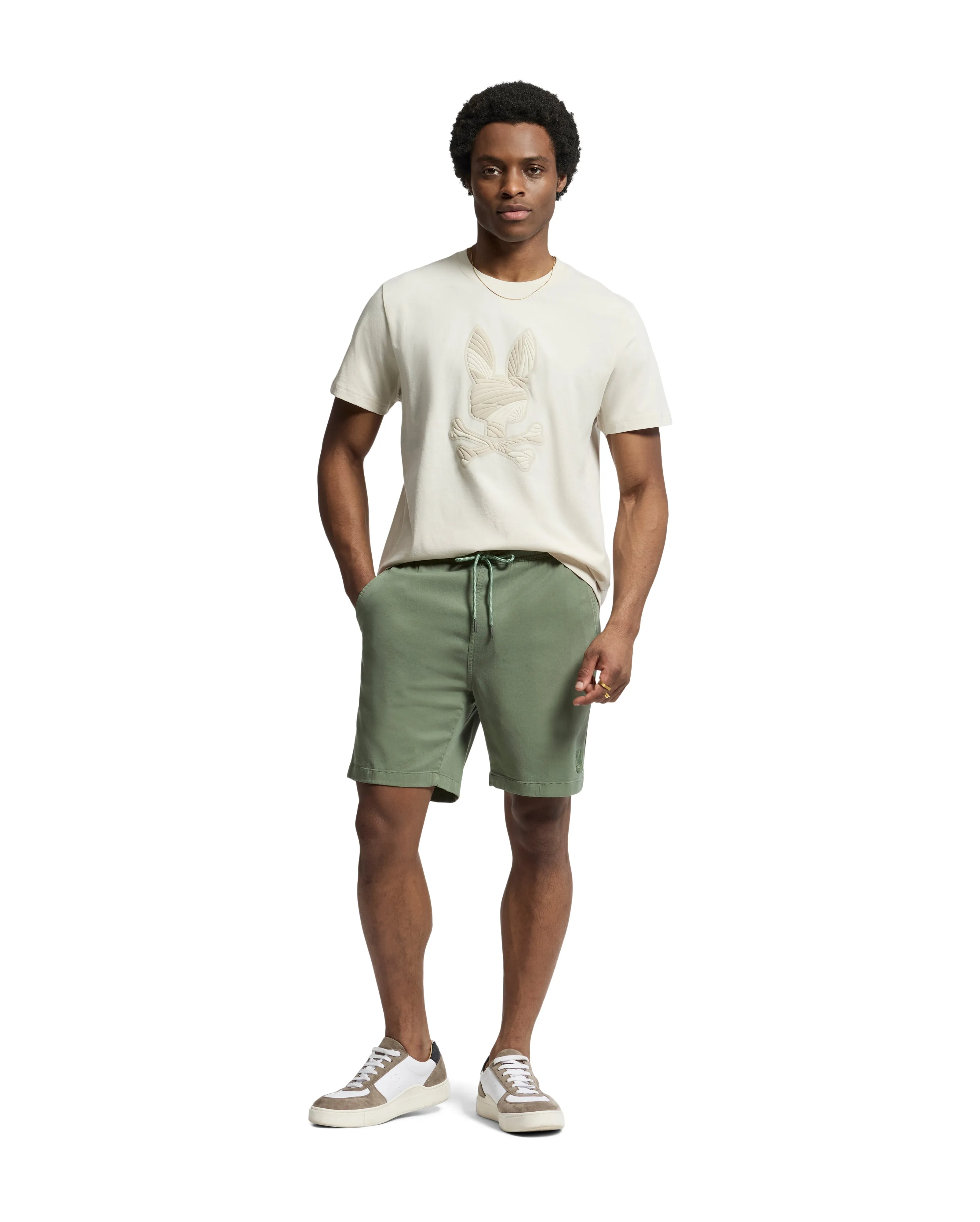 Psycho Bunny Men's Baxter Graphic Tee - Natural Linen
