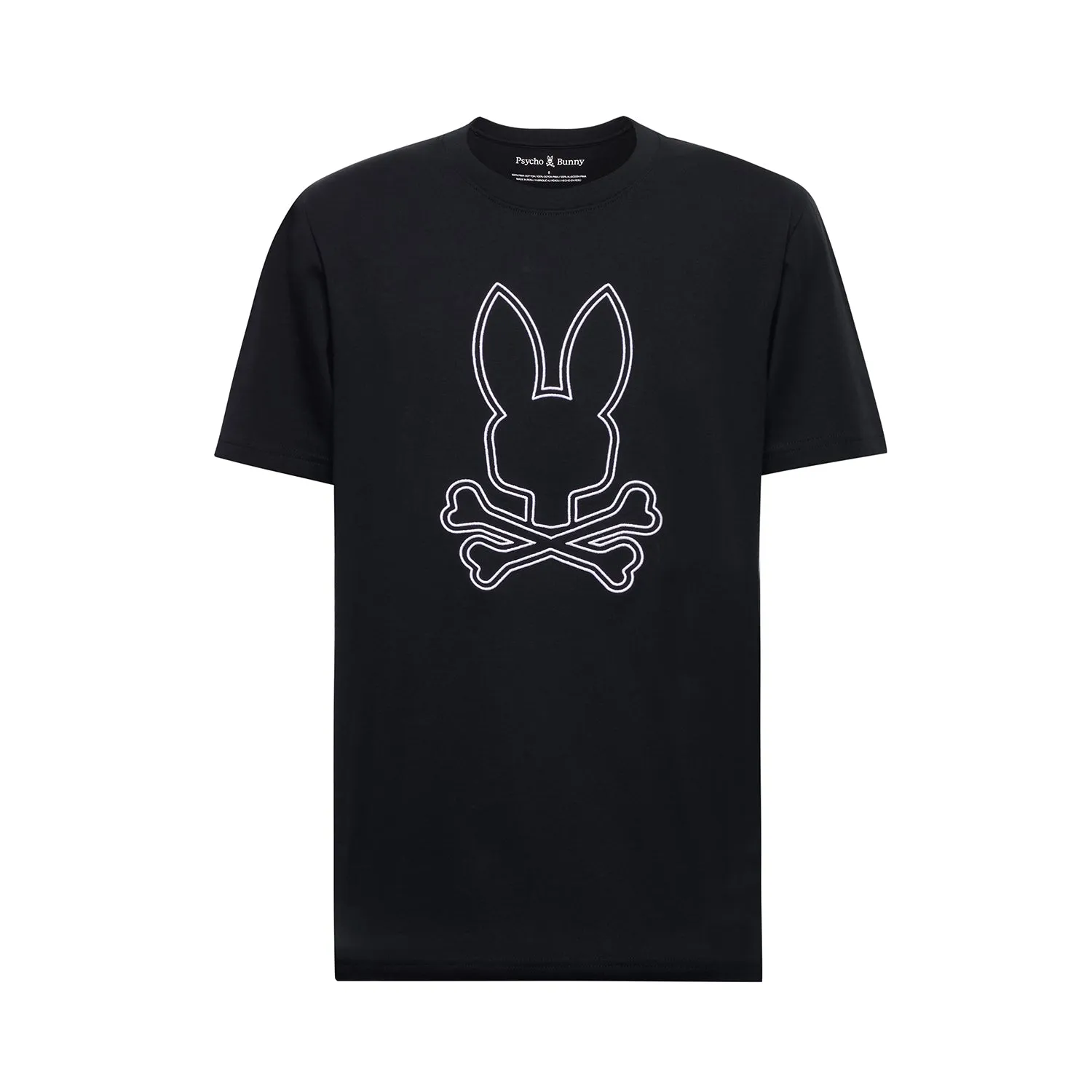 Psycho Bunny Men's Durango Embroidered Graphic Tee - Black