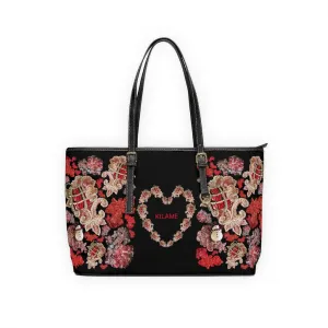 PU Leather Shoulder Bag 'Holidays Heart'