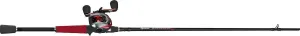 Pulse Baitcasting Rod and Reel Combo . 2-pc 8-14lb 1/4-3/8oz LH