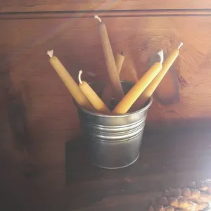 pure beeswax taper candles