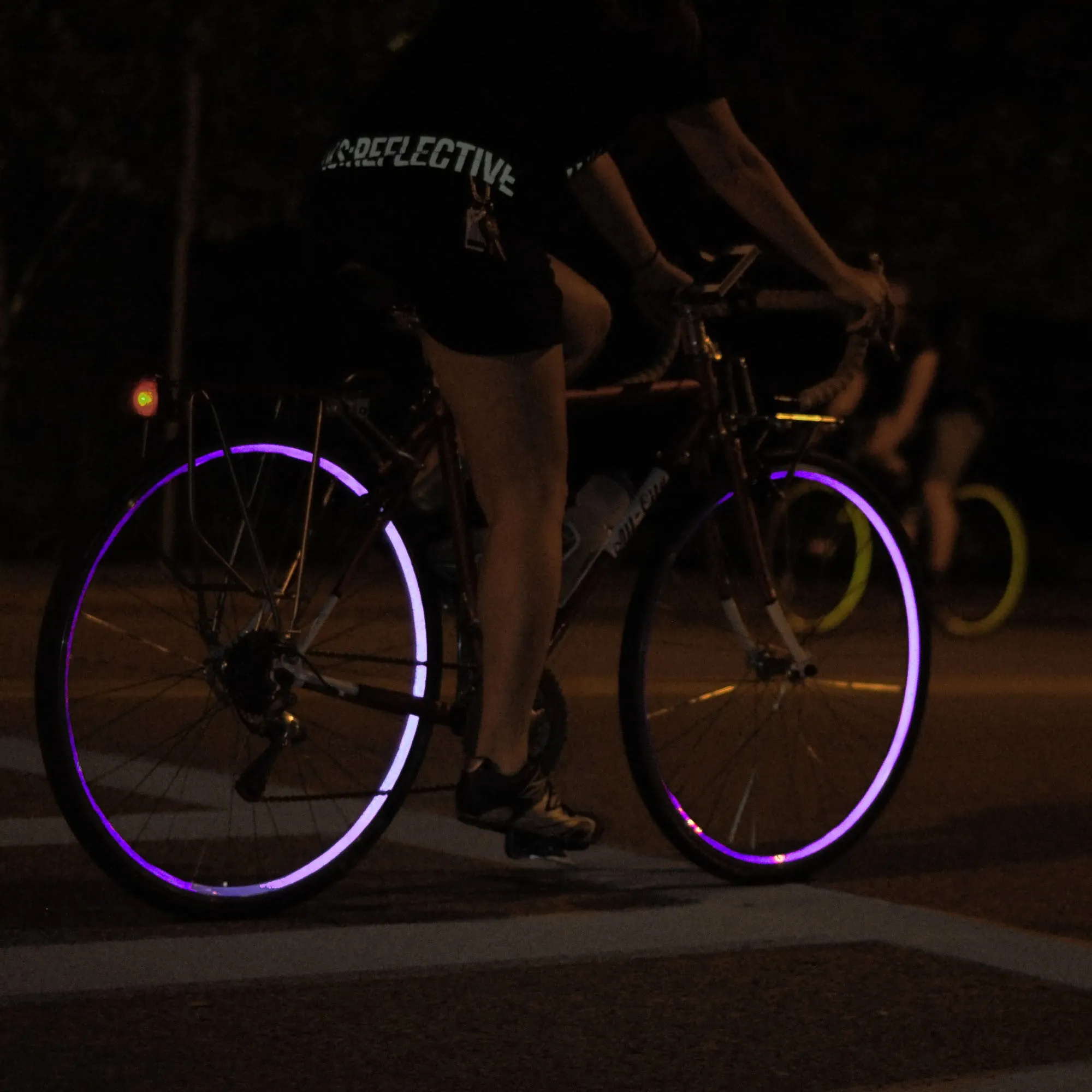 Purple Reflective Wheel Stripes