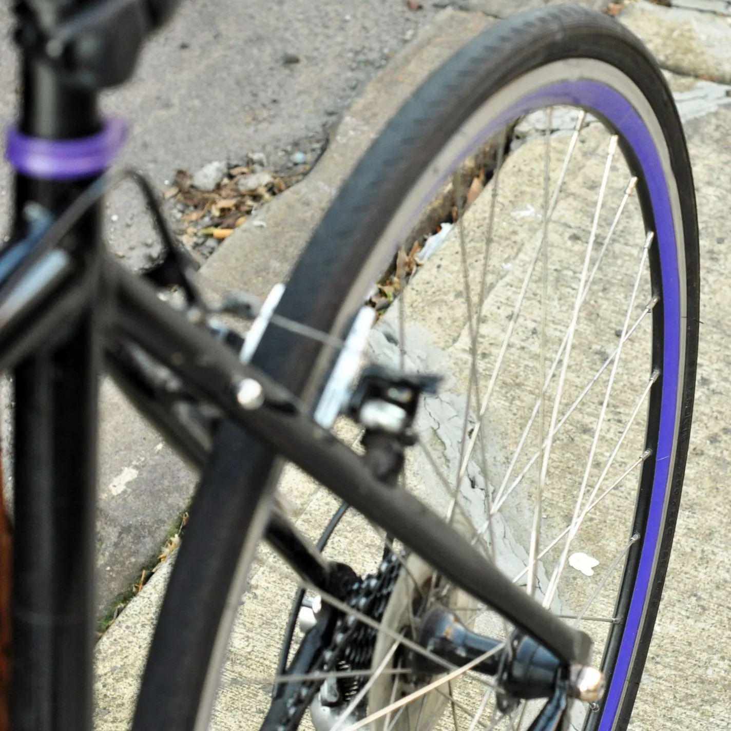 Purple Reflective Wheel Stripes