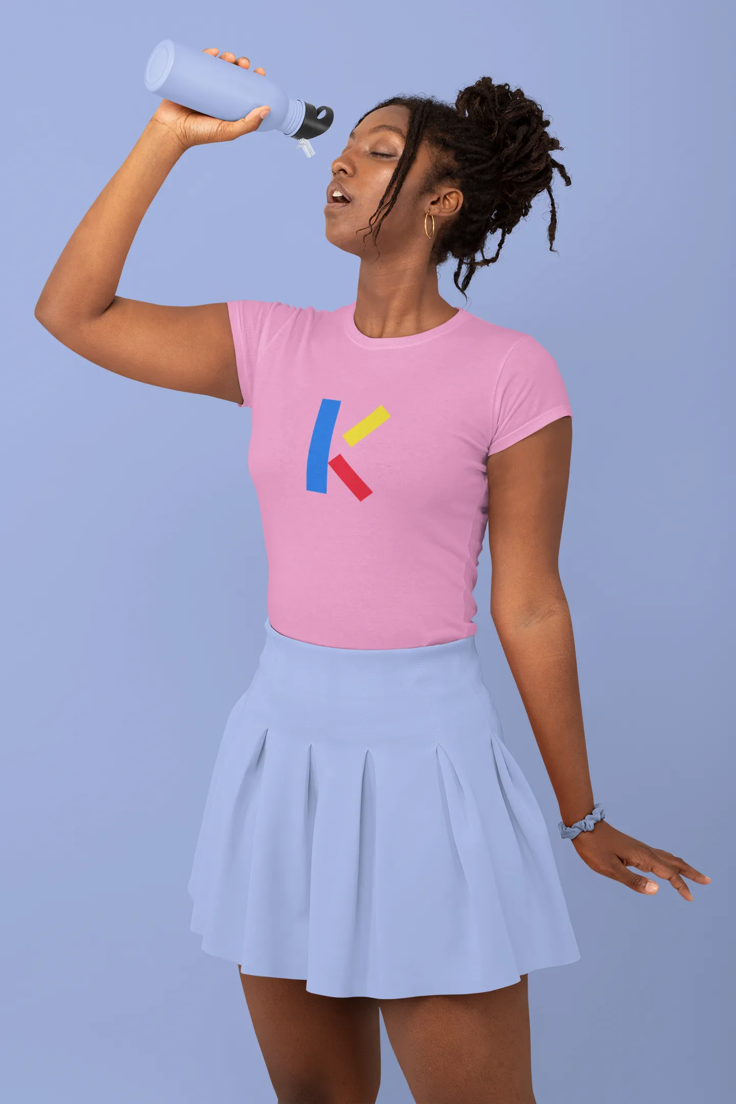 "K" Initial Adult T-shirt