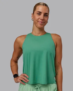 Race Day Performance Tank - Mystic Green-Surreal Green
