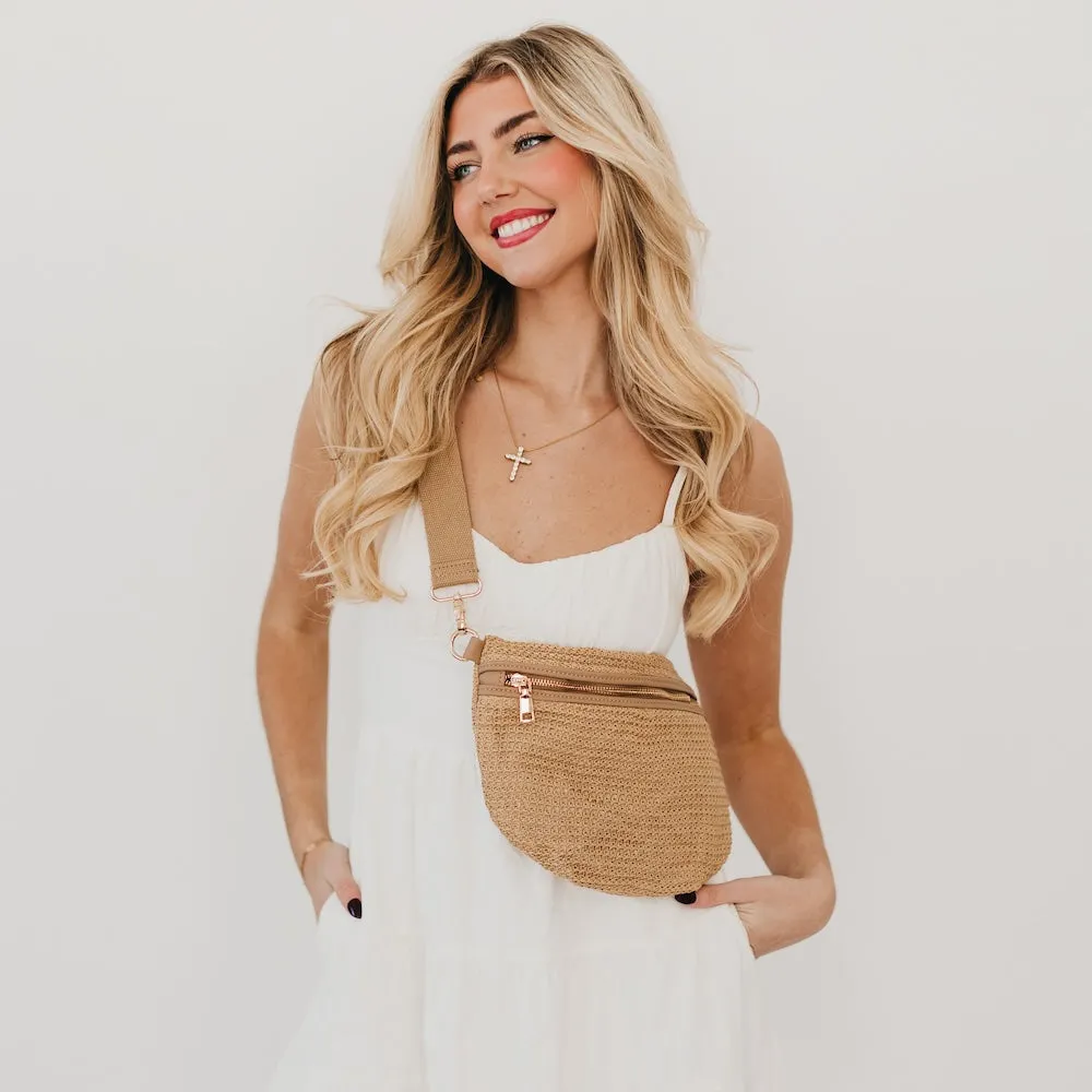 Rachel Raffia Bum Bag by Pretty Simple