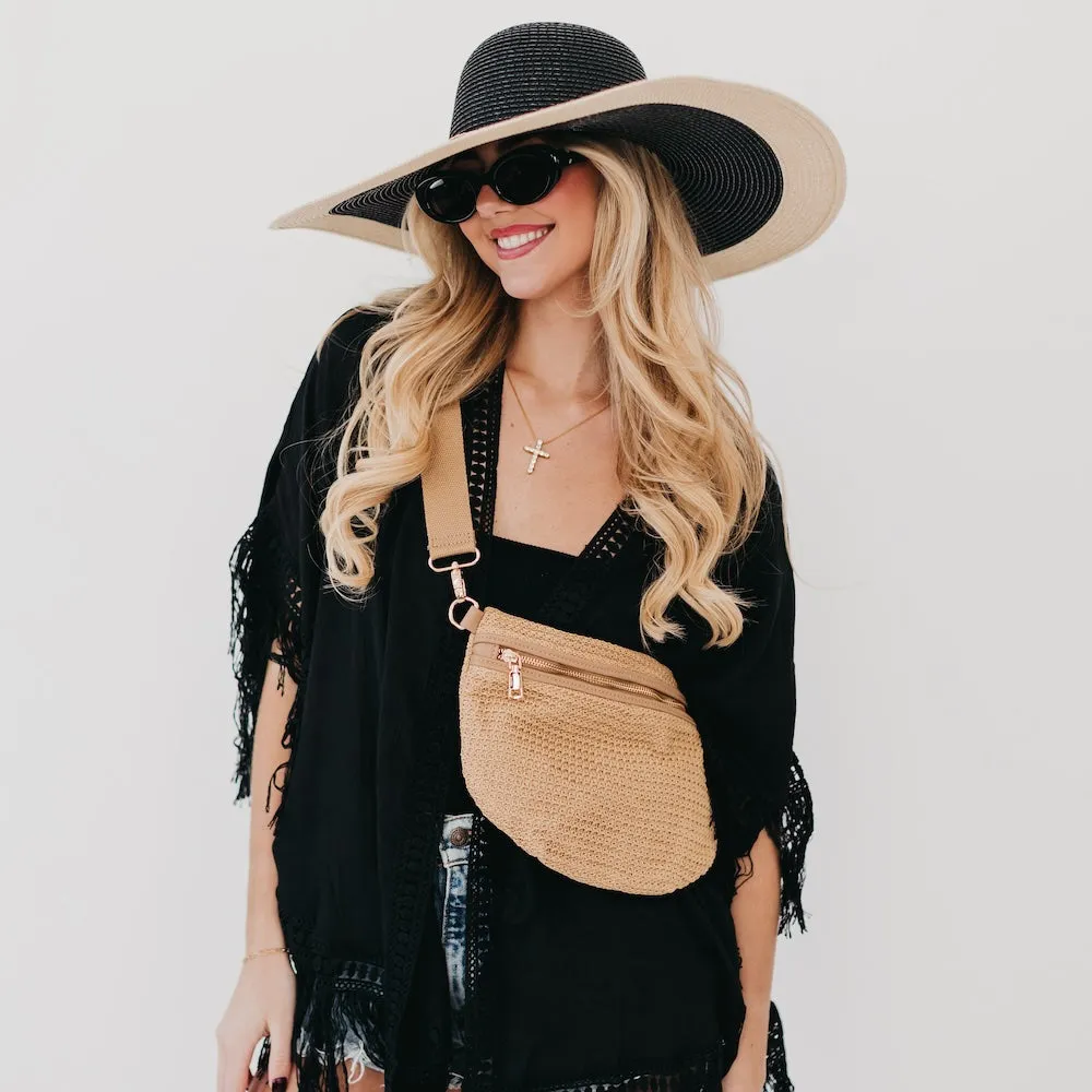 Rachel Raffia Bum Bag by Pretty Simple