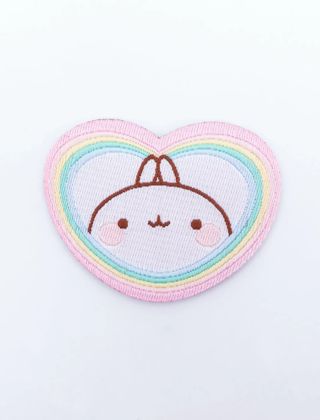 Rainbow Always Wins Molang Embroidered Patch Sticker