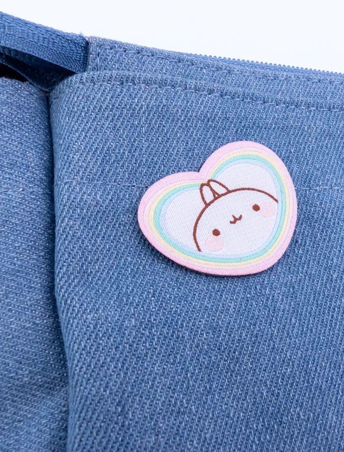 Rainbow Always Wins Molang Embroidered Patch Sticker