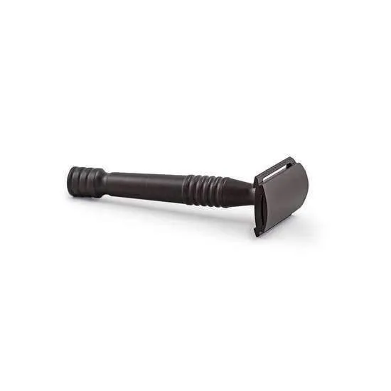 RazoRock Lupo (Wolf) Black Double Edge Safety Razor - Aluminium Black Anodised