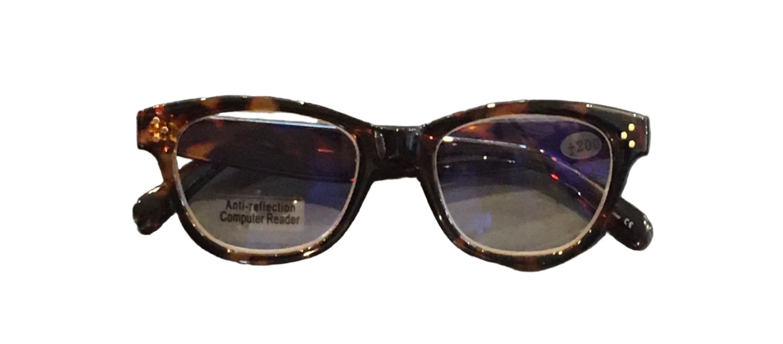 Reading glasses anti-reflective computer