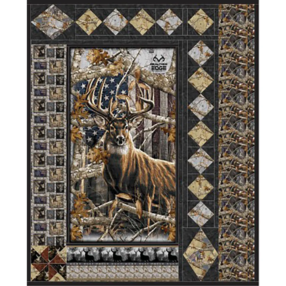 REALTREE Deer & Flag Quilt Instructions