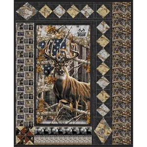 REALTREE Deer & Flag Quilt Instructions