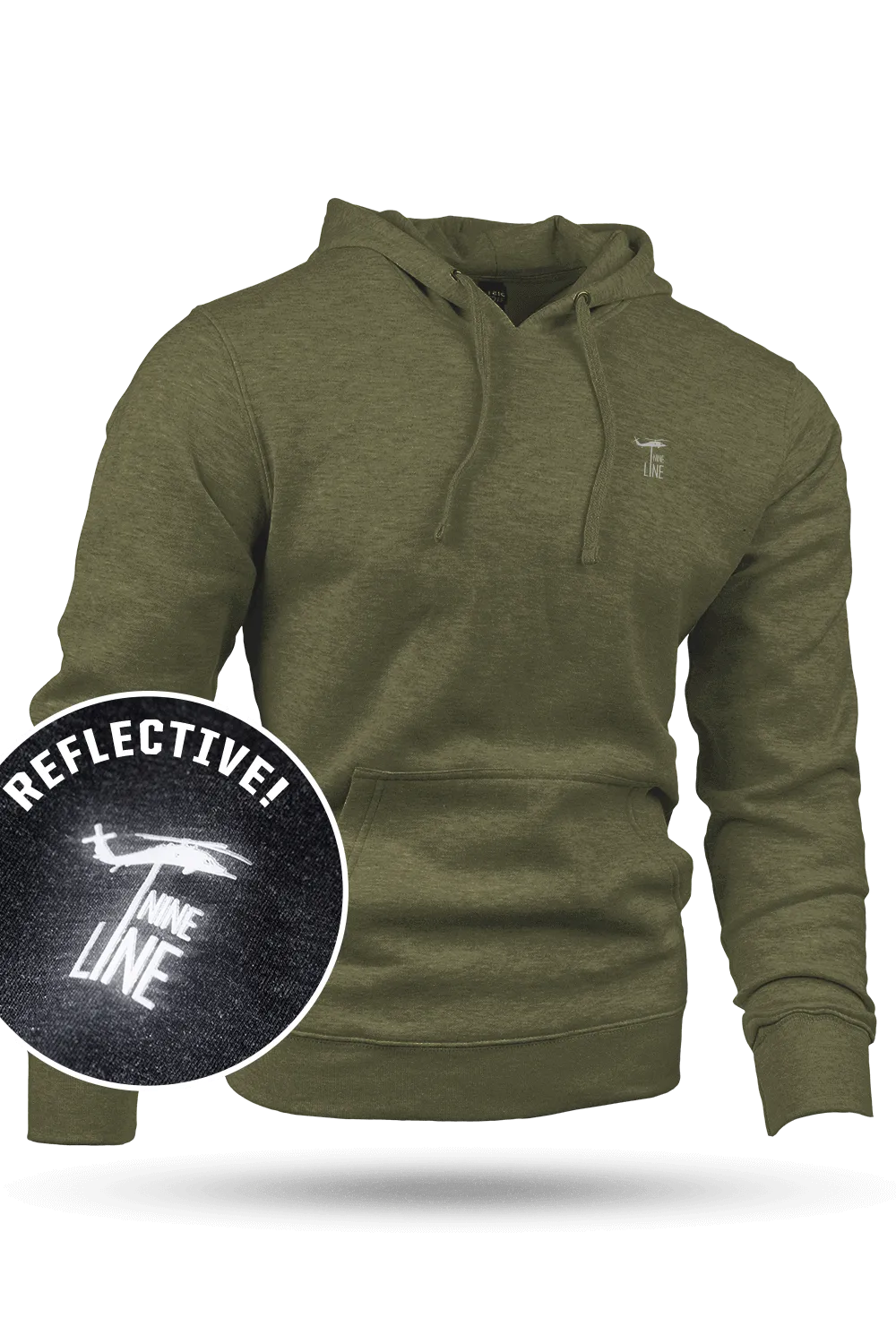 Reflective Dropline Logo - Hoodie